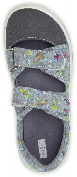 Jonap bare ~ Sandale ~ Grey Butterflies
