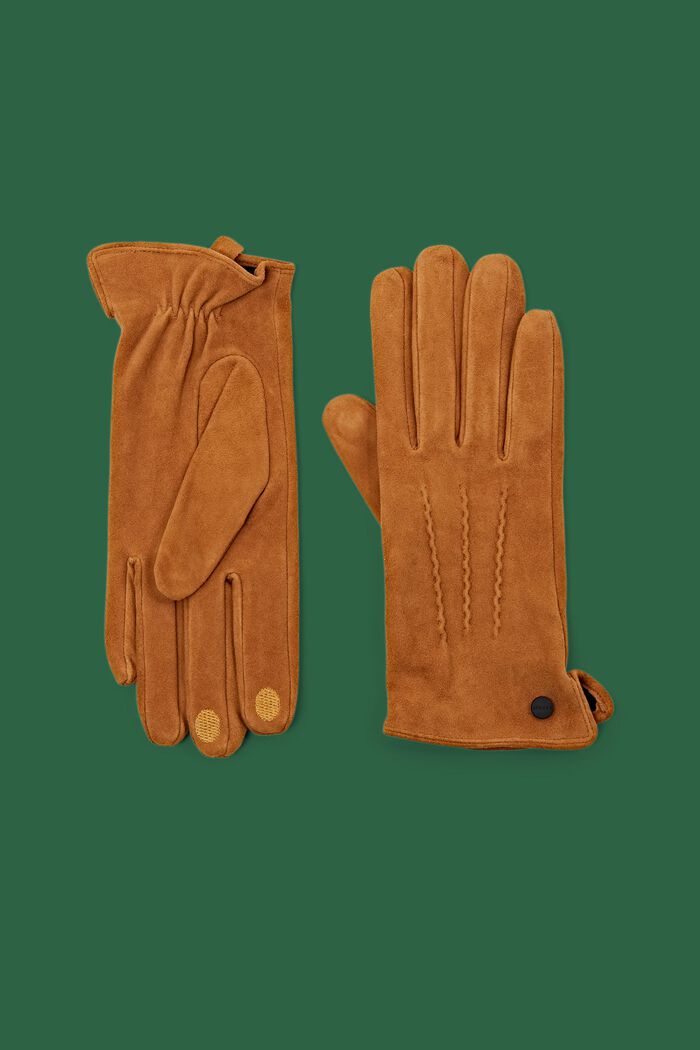 Rauleder-Handschuhe mit Touchscreen-Funktion