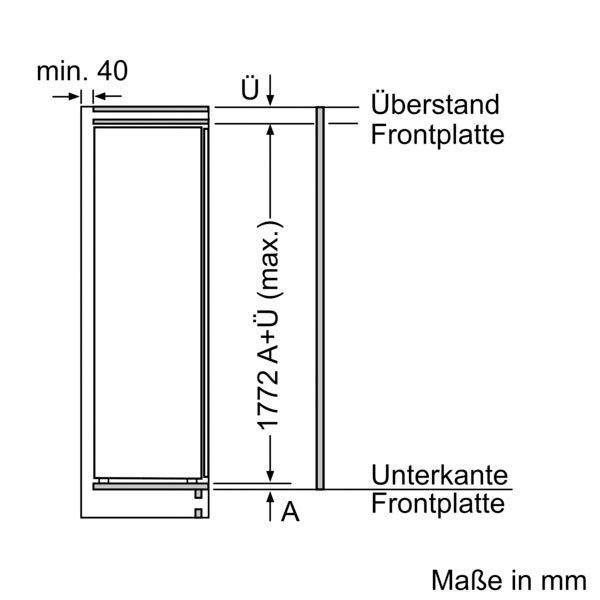 NEFF Einbaugefrierschrank GI7813CF0, 177,2 cm hoch, 55,8 cm breit