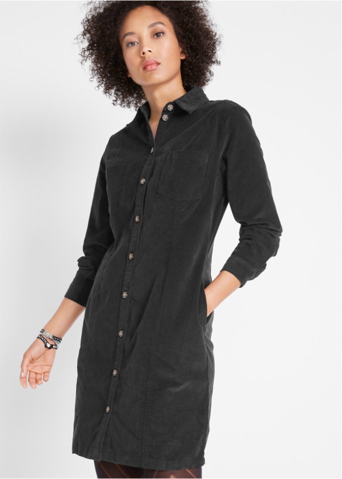 Cord-Stretch-Kleid
