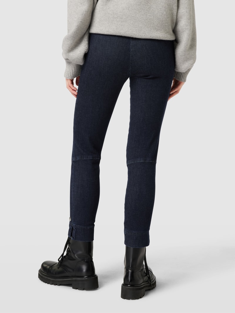 High Waist Skinny Fit Hose in Denim-Optik in jeans