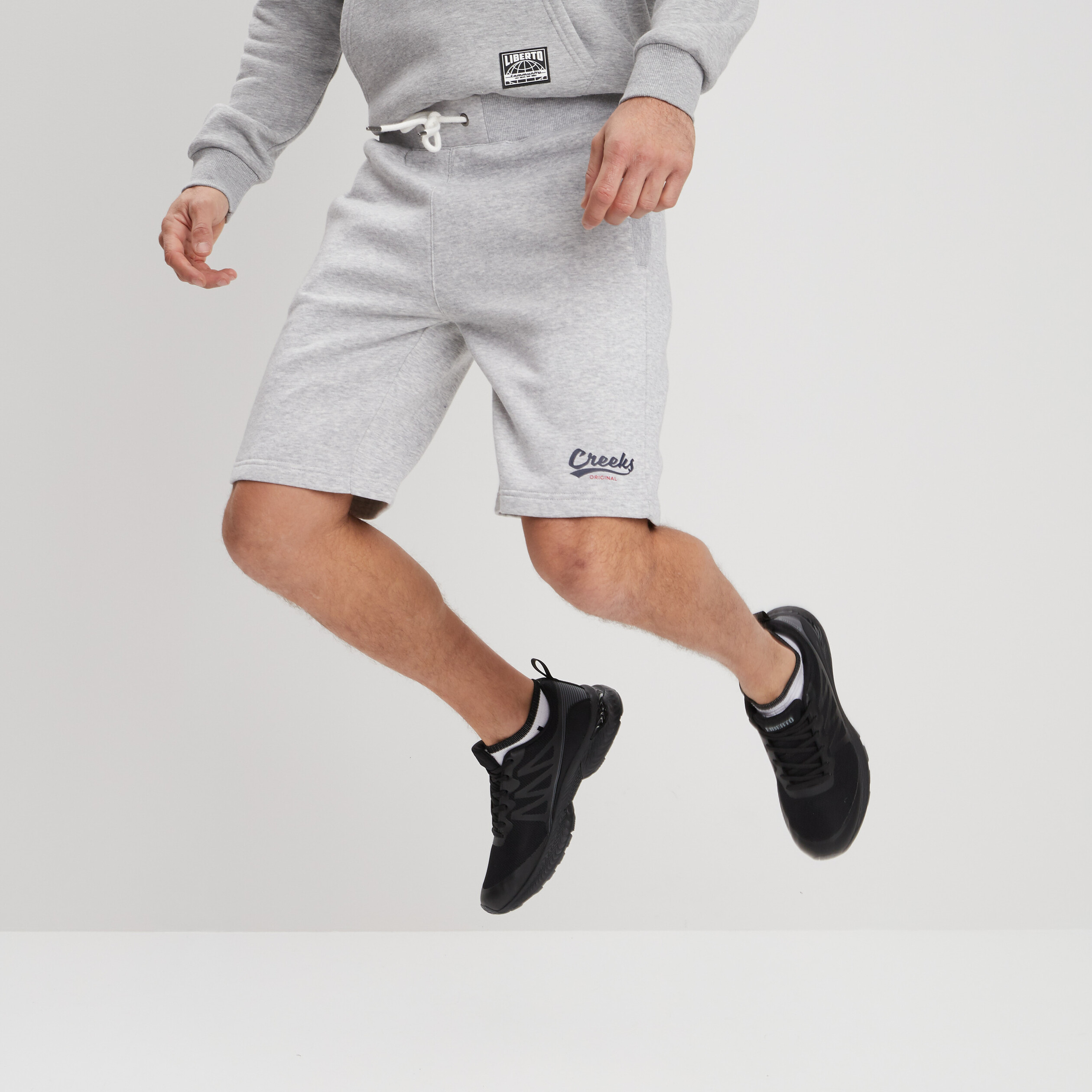 Jogging-Short droit Creeks gris homme | La Halle