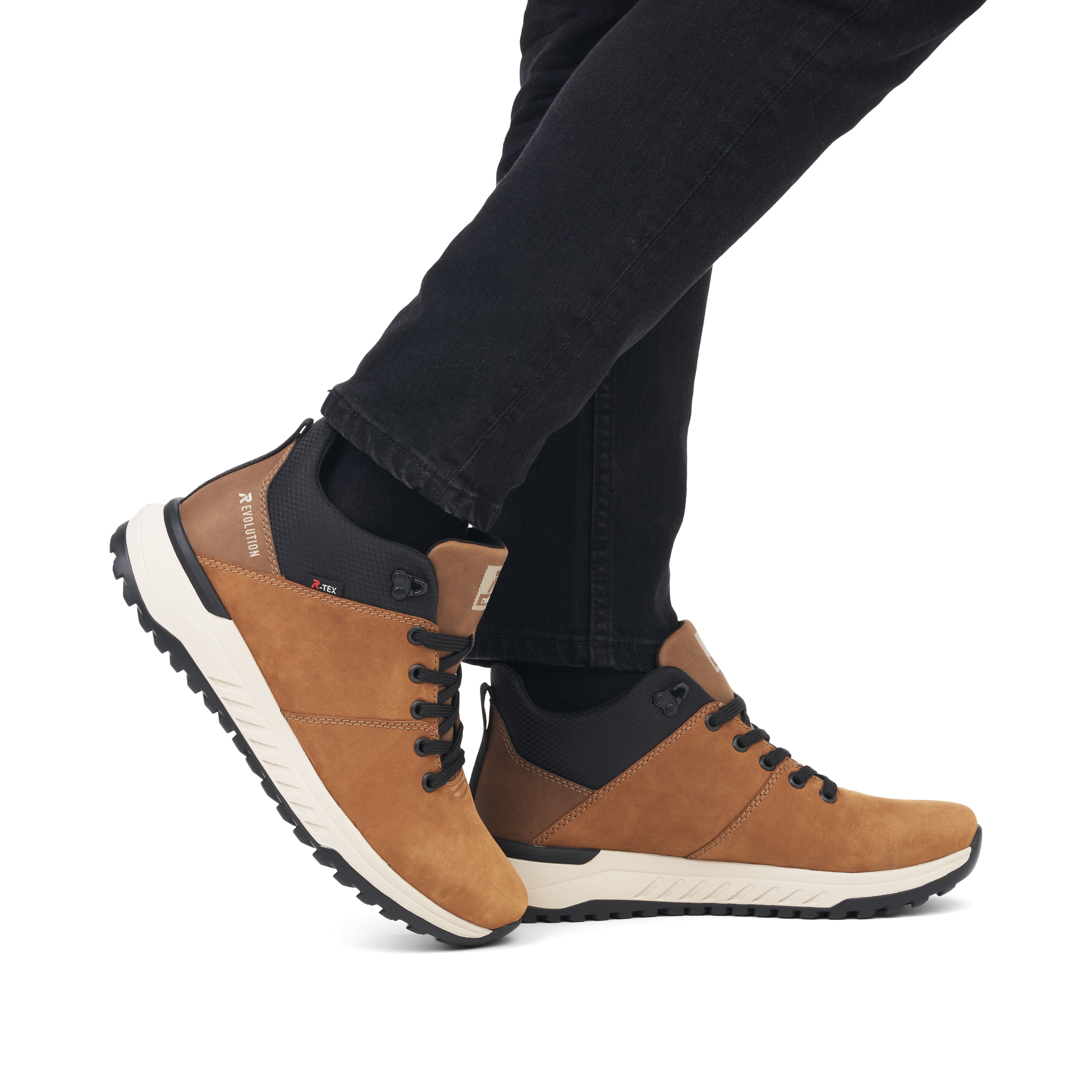 Rieker Herren Sneaker High camel brown