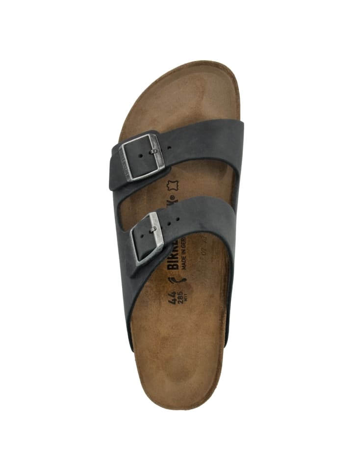 Birkenstock Sandale Arizona Nubukleder schmal in schwarz günstig kaufen 38