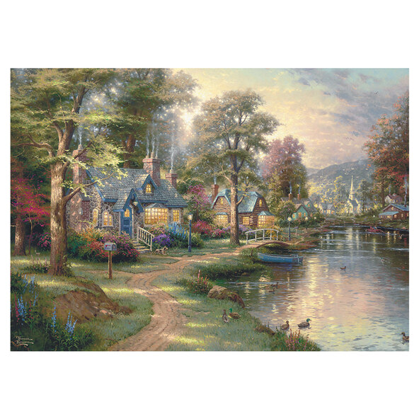 Holzpuzzle 1000 Teile, Hometown Lake