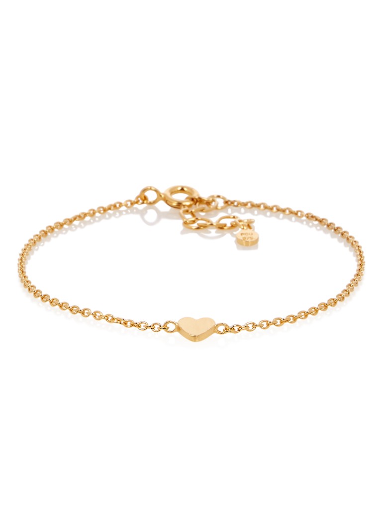 Pernille Corydon Heart switch bracelet gilt