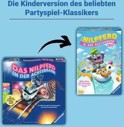 Das Nilpferd in der Achterbahn Kids - Kinderspiel ab 7 Jahren