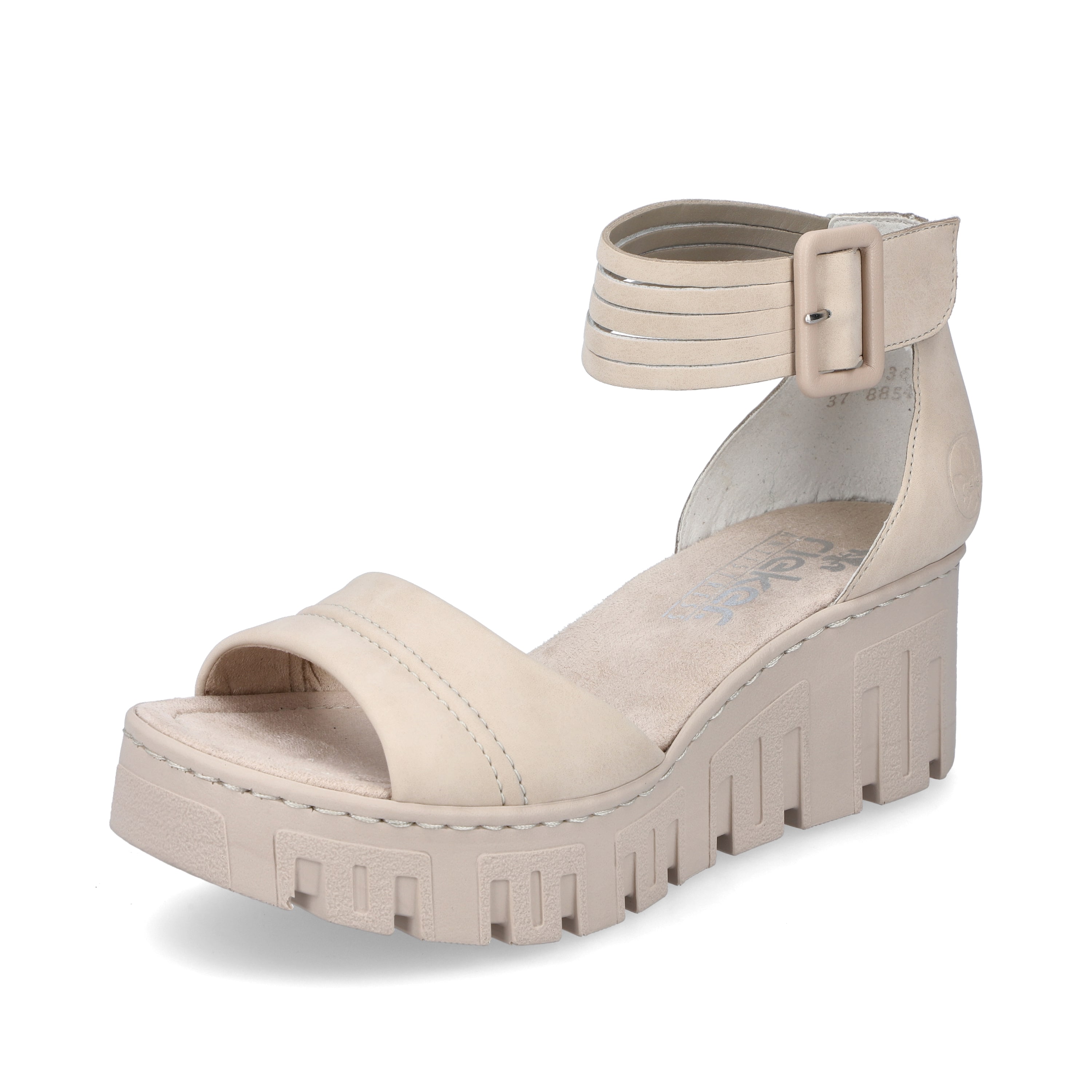 Rieker Damen Keilsandaletten sandbeige