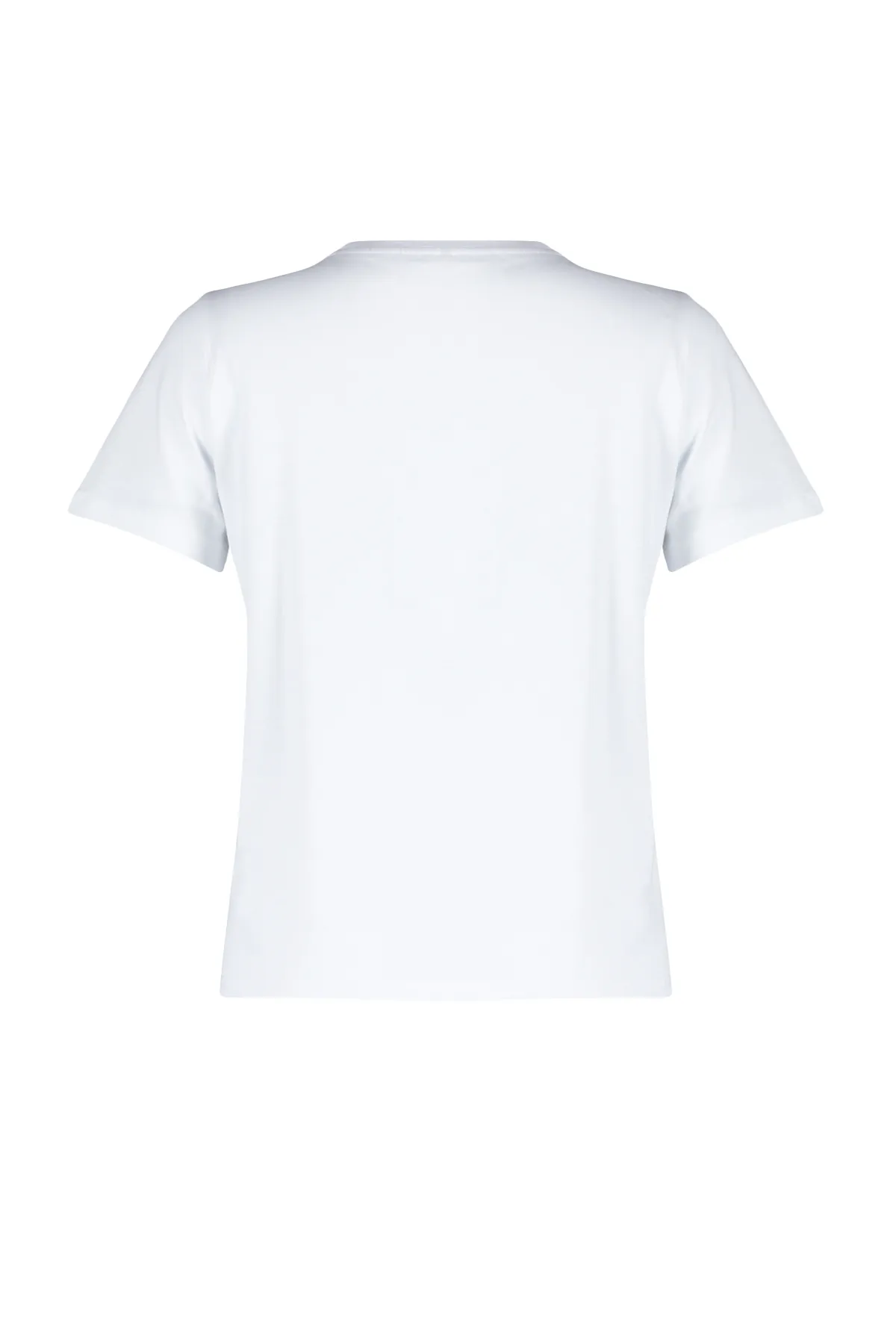 Trendyol Collection  Weißes, geripptes, reguläres Strick-T-Shirt mit Rundhalsausschnitt TWOSS24TS00050