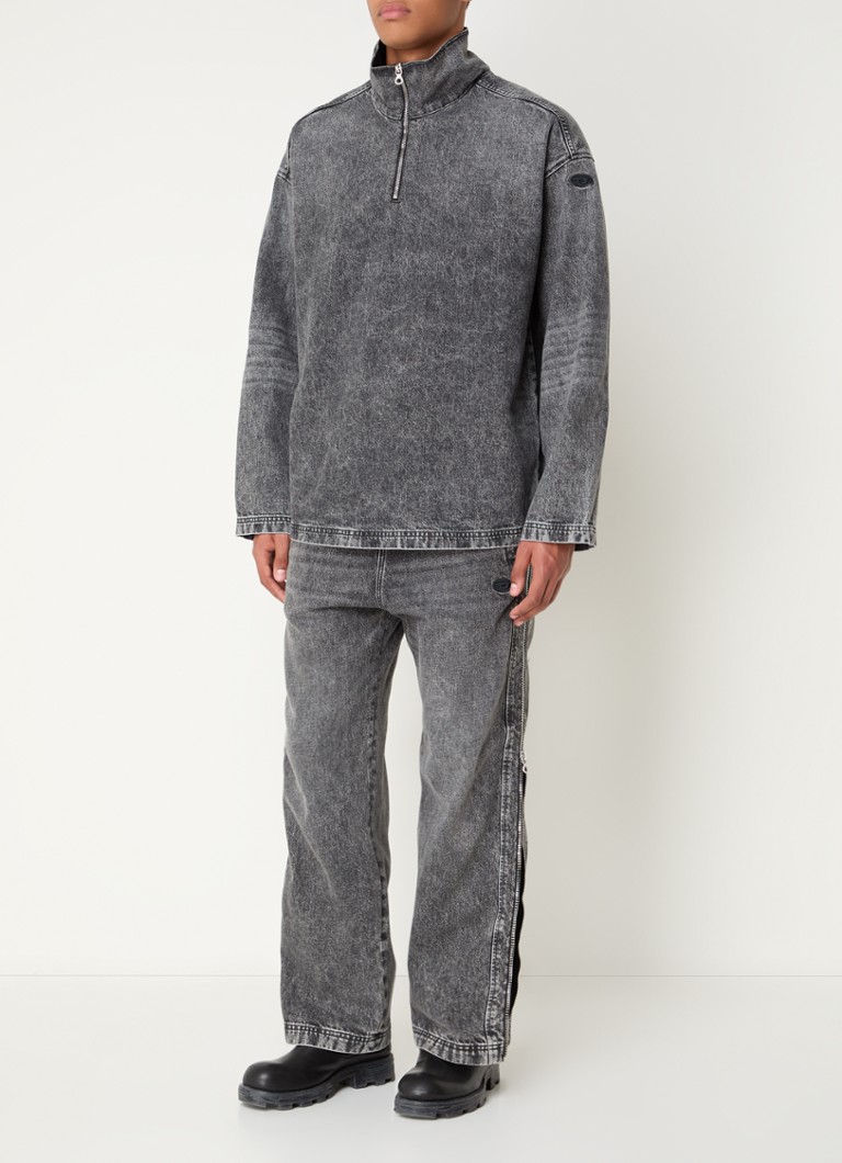 Giacca a vento in denim Diesel D-flow