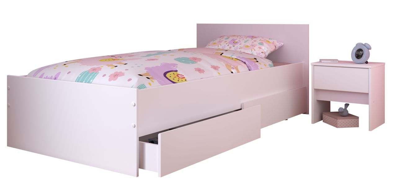 Parisot Kinderzimmer, 3-tlg., Pirouette 28 - Farbige Einsätze drehbar - Rosa oder Grau