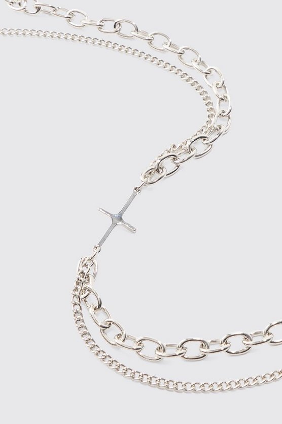 Silbernes Armband mit Kreuz-Anhänger