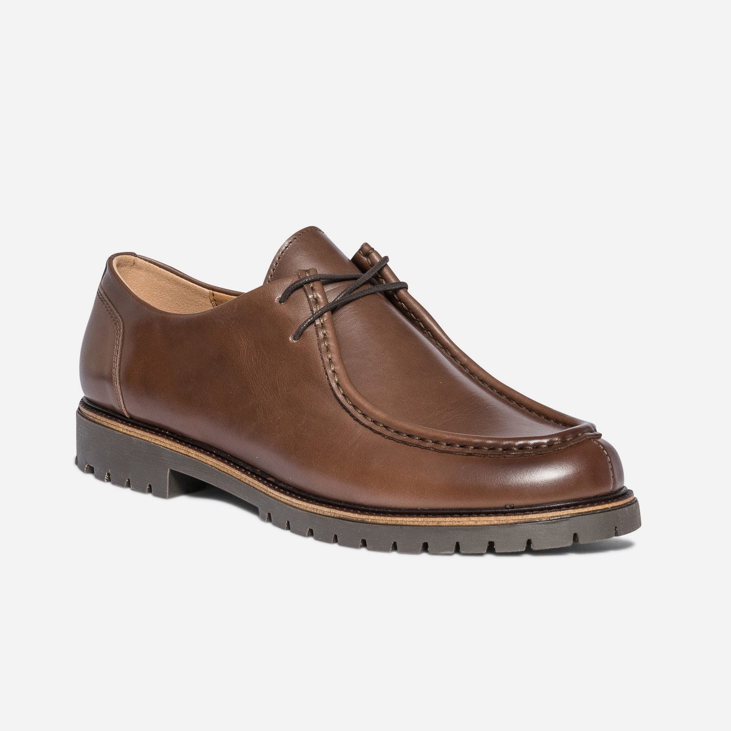 Derby marron foncé éco-conçu en cuir