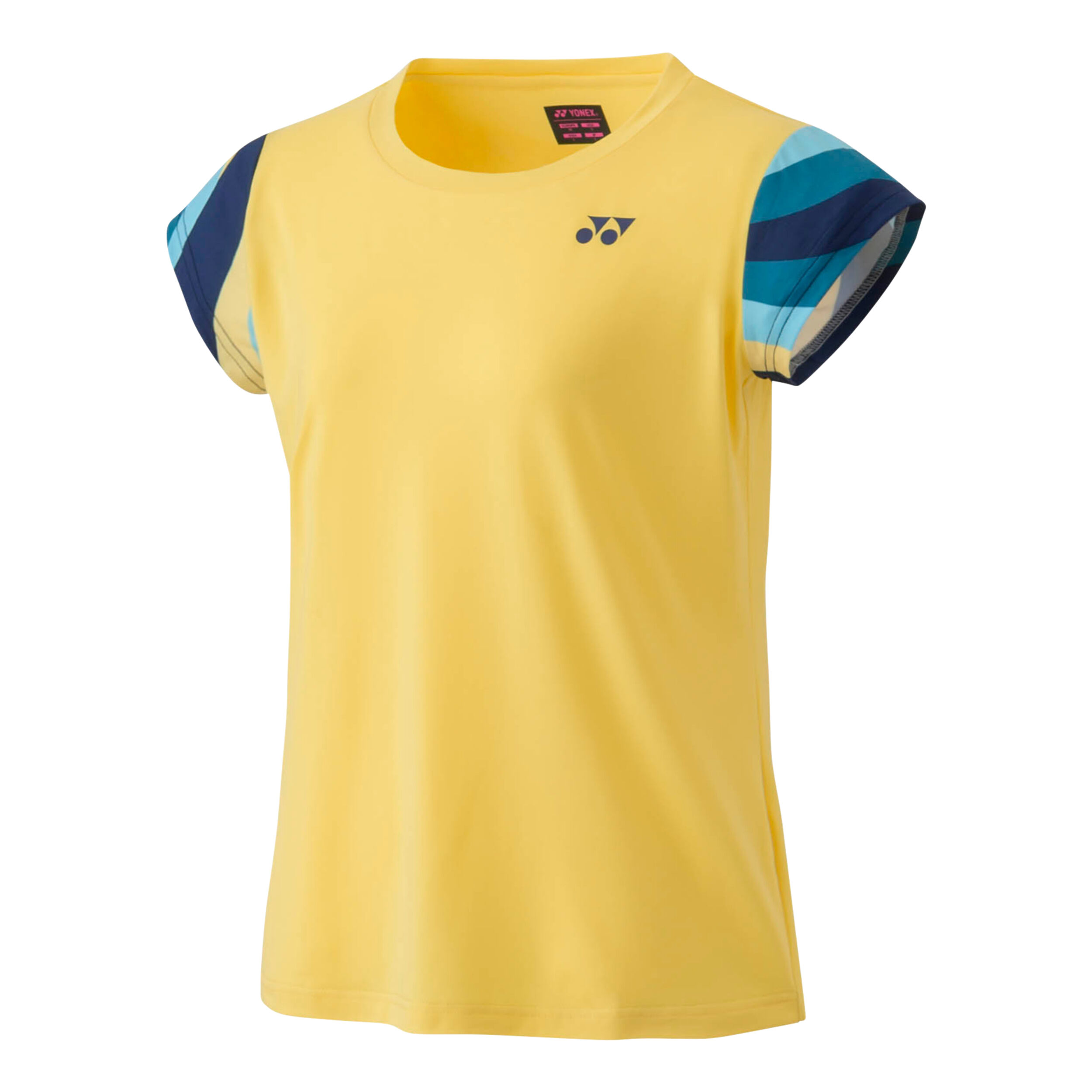 Crew Neck T-Shirt Damen - Gelb