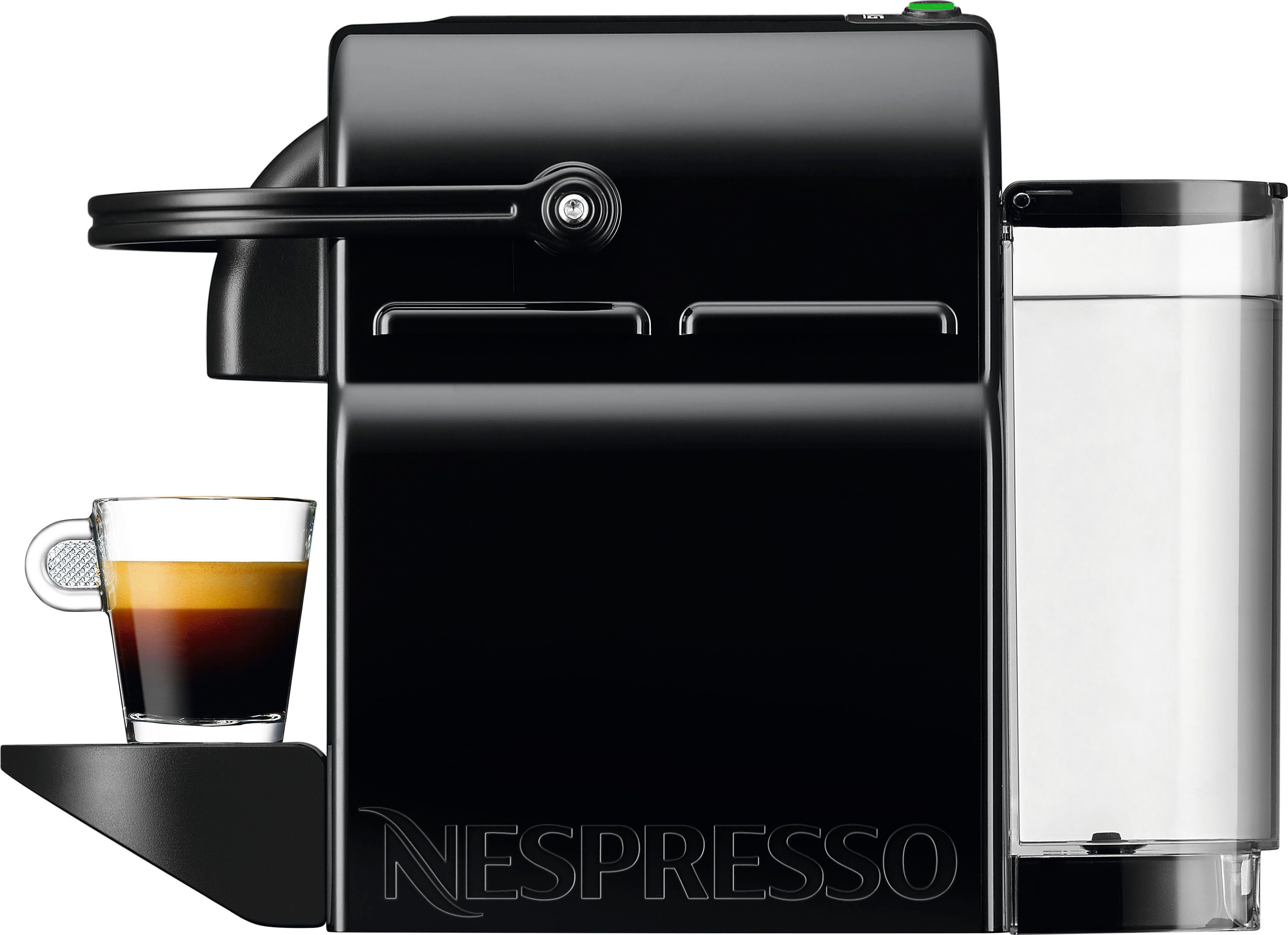 Nespresso Kapselmaschine Inissia EN 80.B von DeLonghi, Black, inkl. Willkommenspaket mit 7 Kapseln