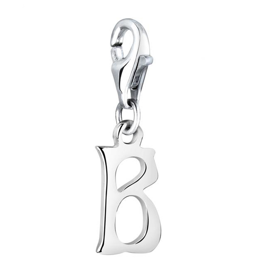Nenalina Nenalina Amulette Pendentif Charm Lettre en argent sterling 925 pour tous les s p Pendentif