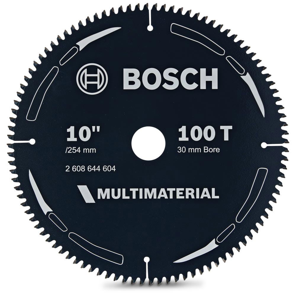 Disco de corte BOSCH TCT 254 mm 100T para corte multiuso – MULTIMATERIAL 2608644604