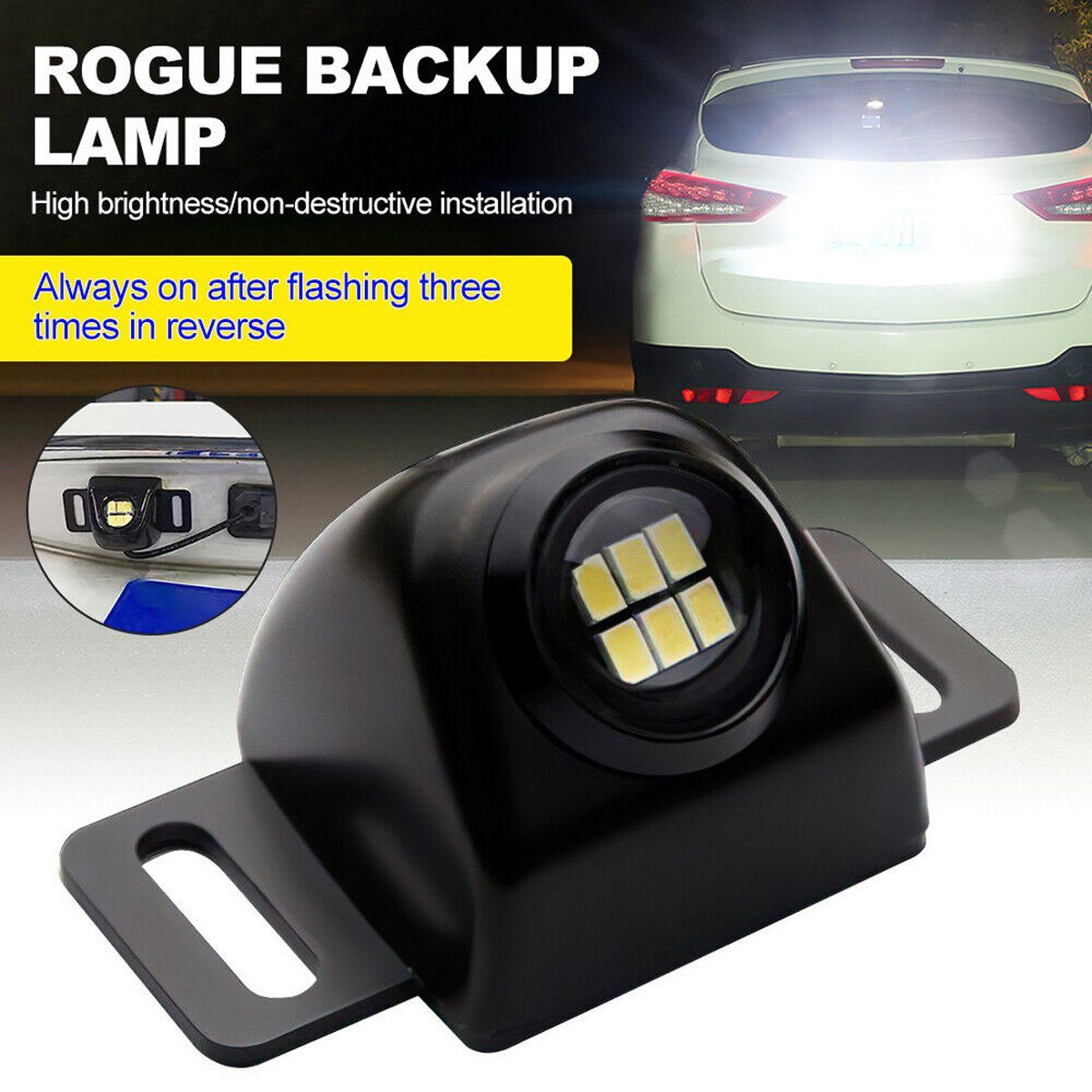 götäzer Anhänger Auto LED superhelles Rogue-Rückfahrlicht universal, 1-tlg., Zusatzlicht, Hochleistungs-Rückfahrlicht, elektrisches Auge, extern