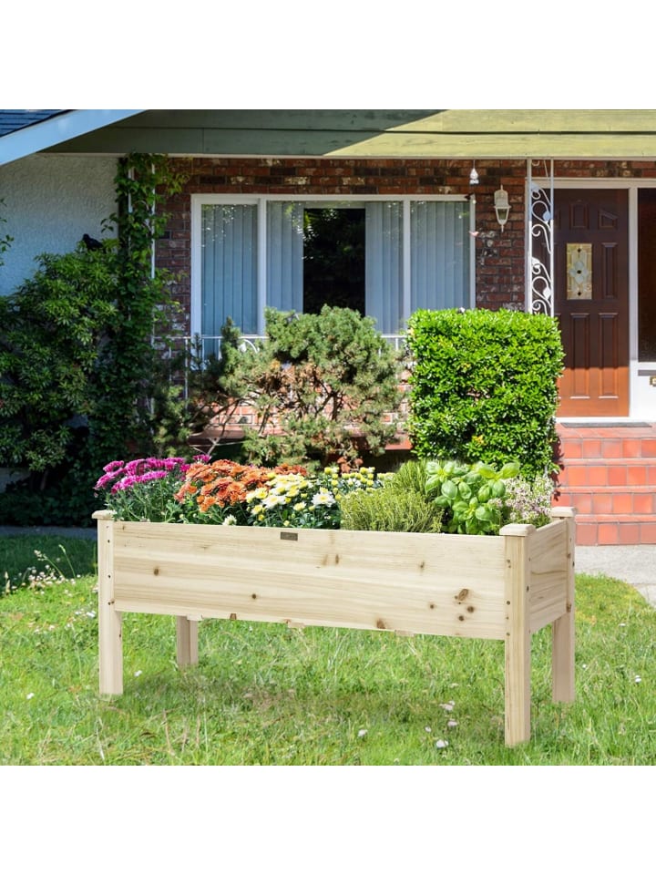 COSTWAY Hochbeet 120cm in Beige günstig kaufen onesize