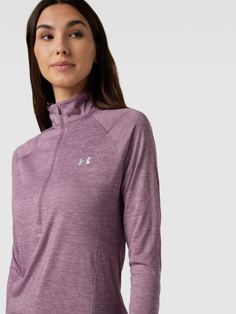 Longsleeve mit Label-Print in mauve