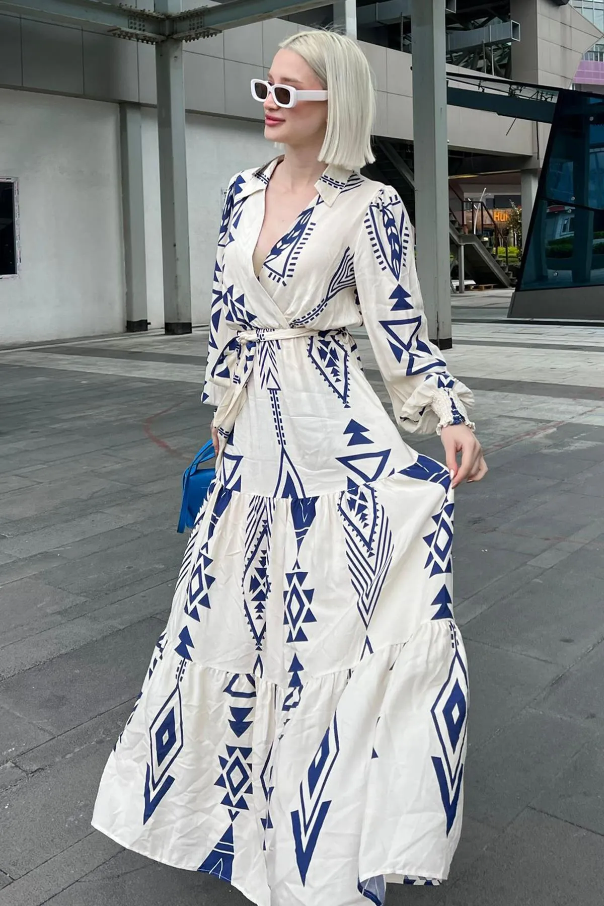 Madmext  Kleid - Weiß - A-Linie