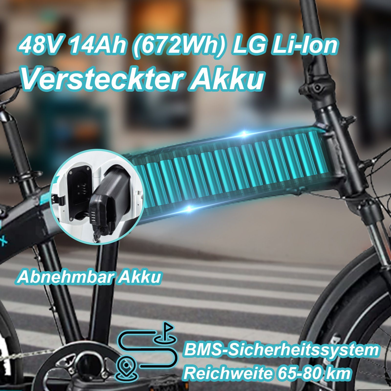 JOBOBIKE E-Bike E-Fahrrad Eddy mit 20