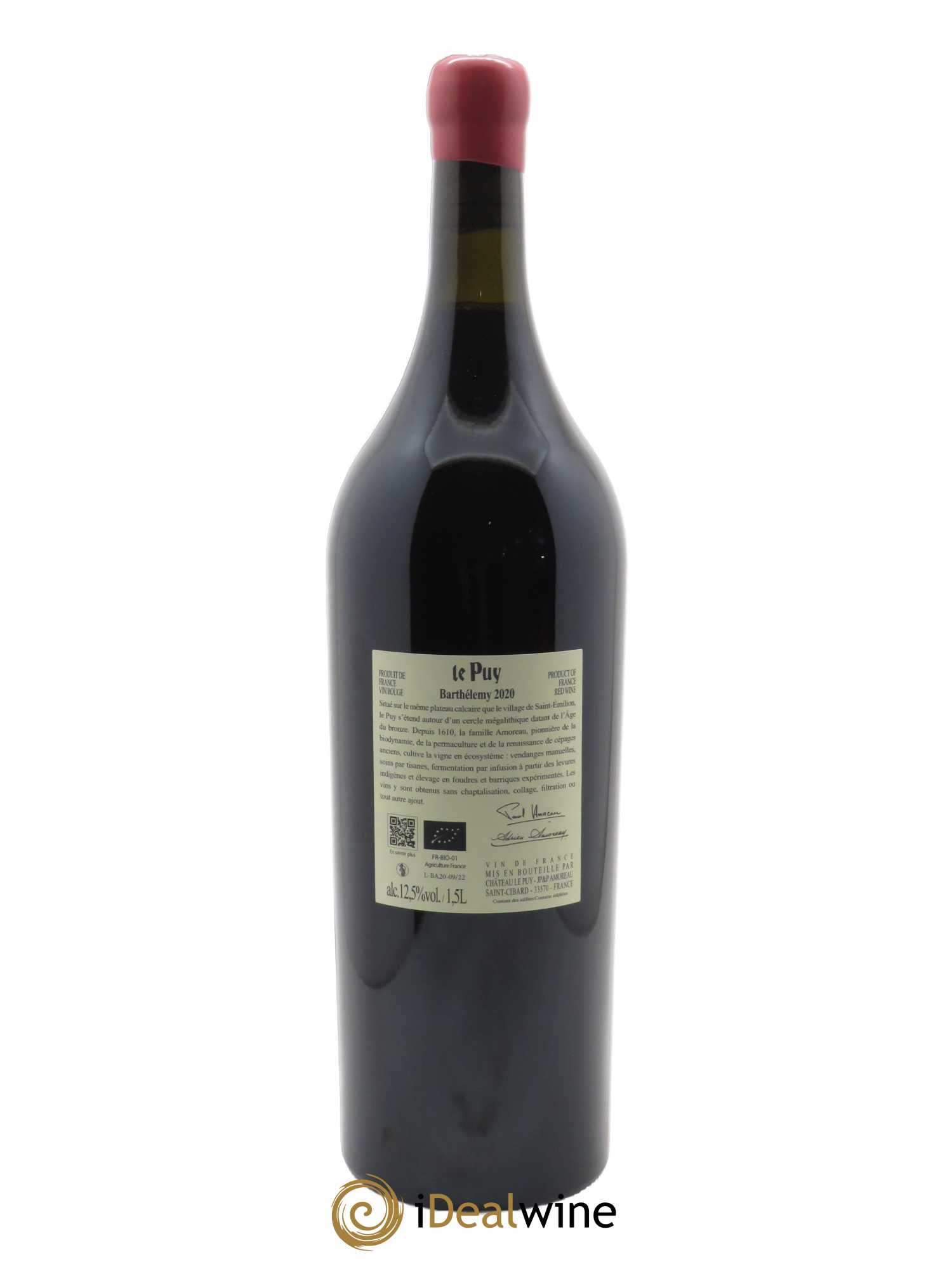 Le Puy - Cuvée Barthélemy  2020 - Lot de 1 Magnum