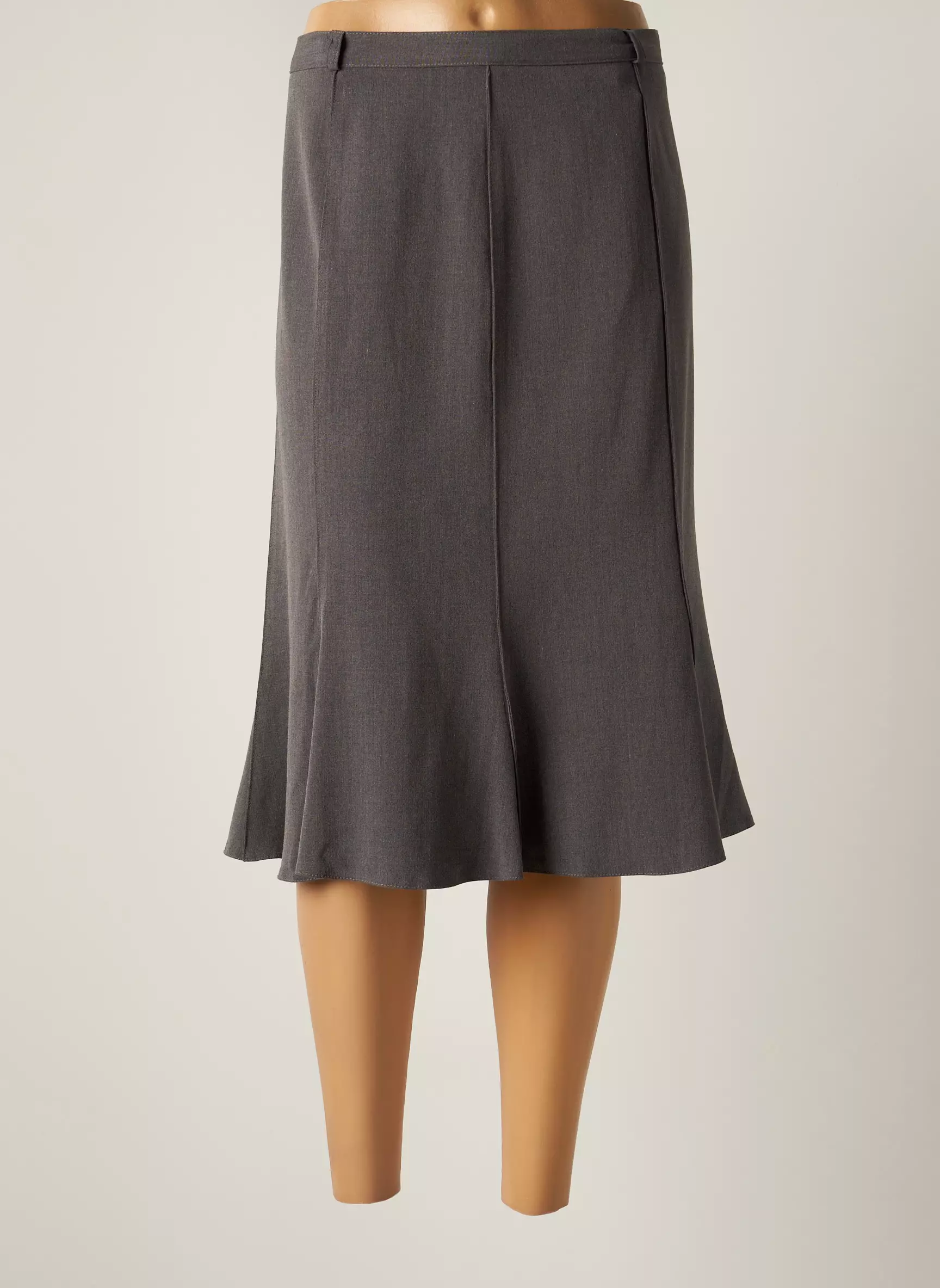 Un Temps Pour Elle Jupes Mi Longues Femme couleur gris