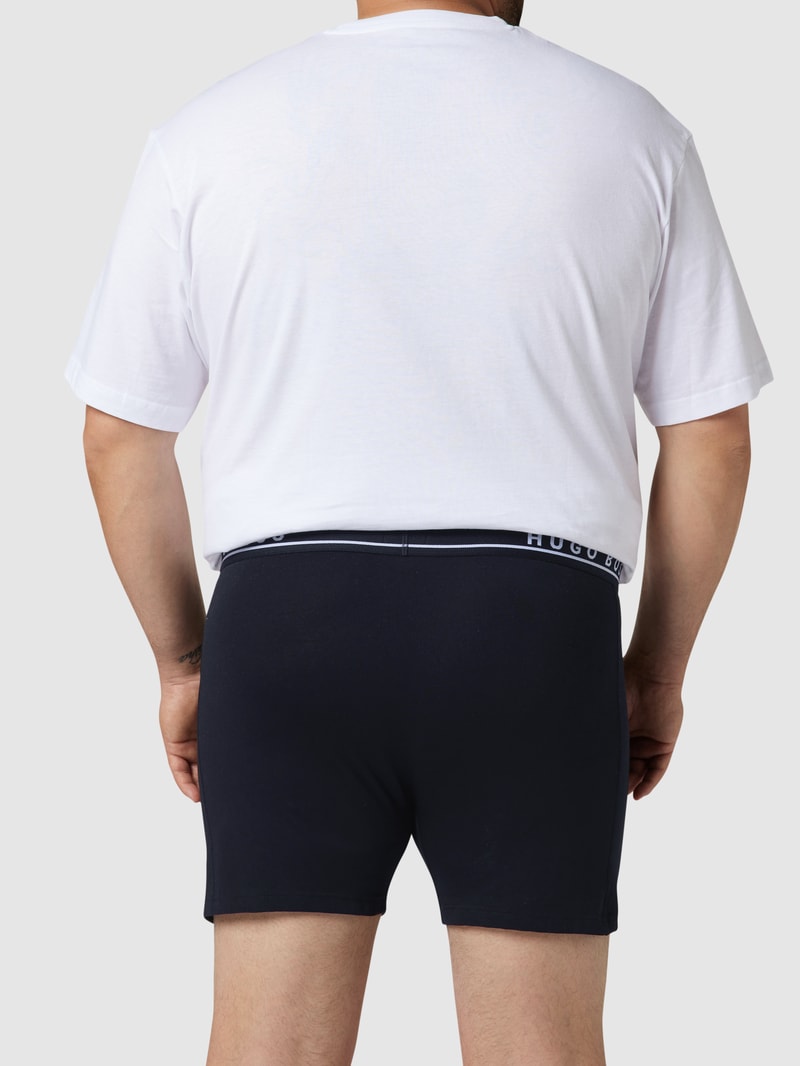 PLUS SIZE Trunks mit Logo-Bund im 3er-Pack in dunkelblau