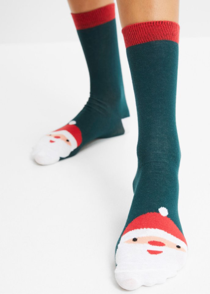 Socken (5er Pack) mit Geschenkkarte und Satinschleife mit Bio-Baumwolle