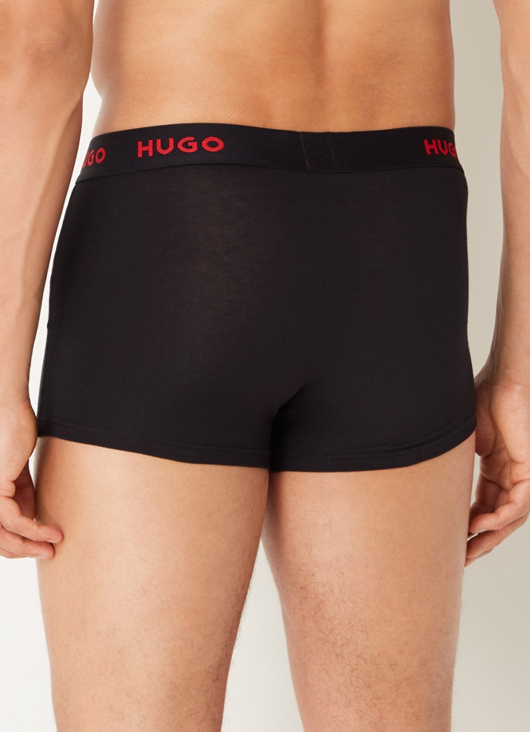 Lot de 3 boxers HUGO BOSS avec ceinture logotée