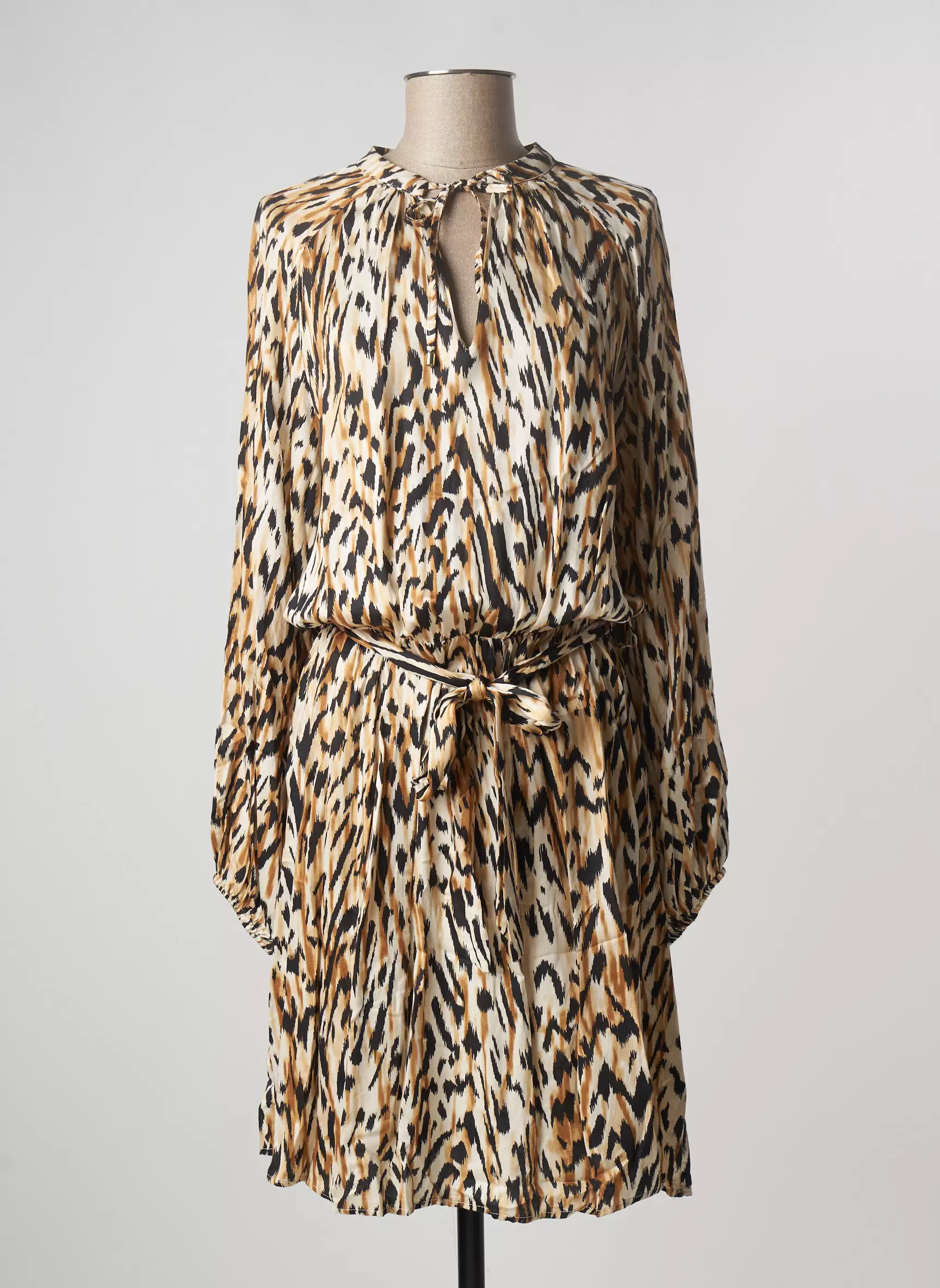Amelie Amelie Robes Mi Longues Femme couleur beige