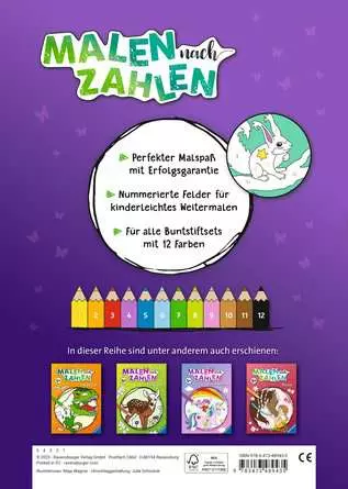 Malen nach Zahlen ab 5: Zauberwald