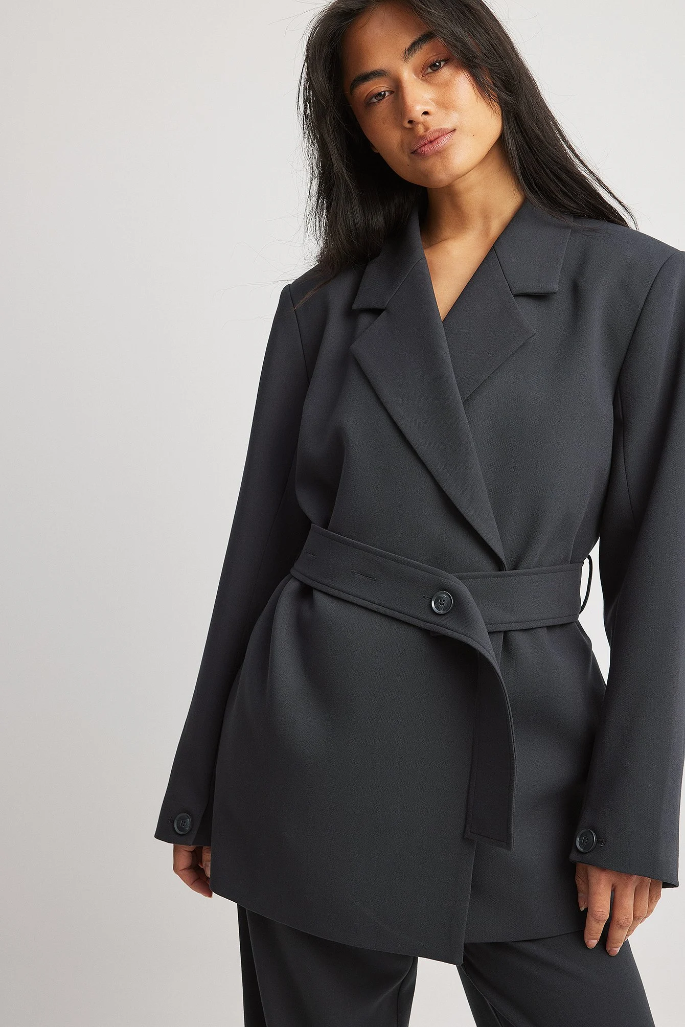 Oversize Gürtelblazer