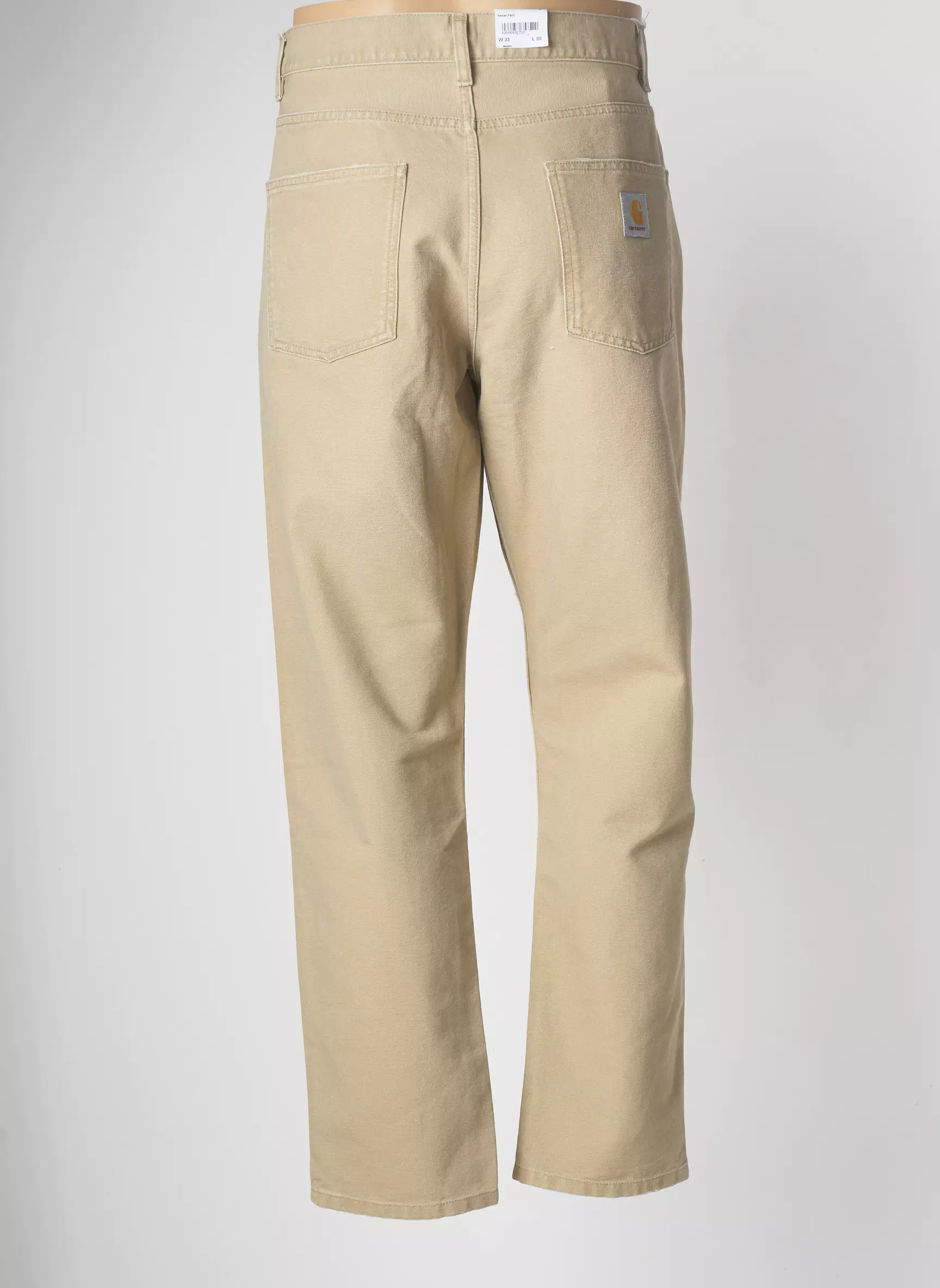 Carhartt Jeans Coupe Droite Homme couleur beige