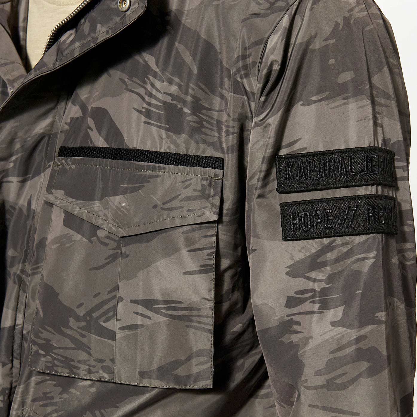 VITOR  Veste camouflage kaki Homme en 100% polyester recylé