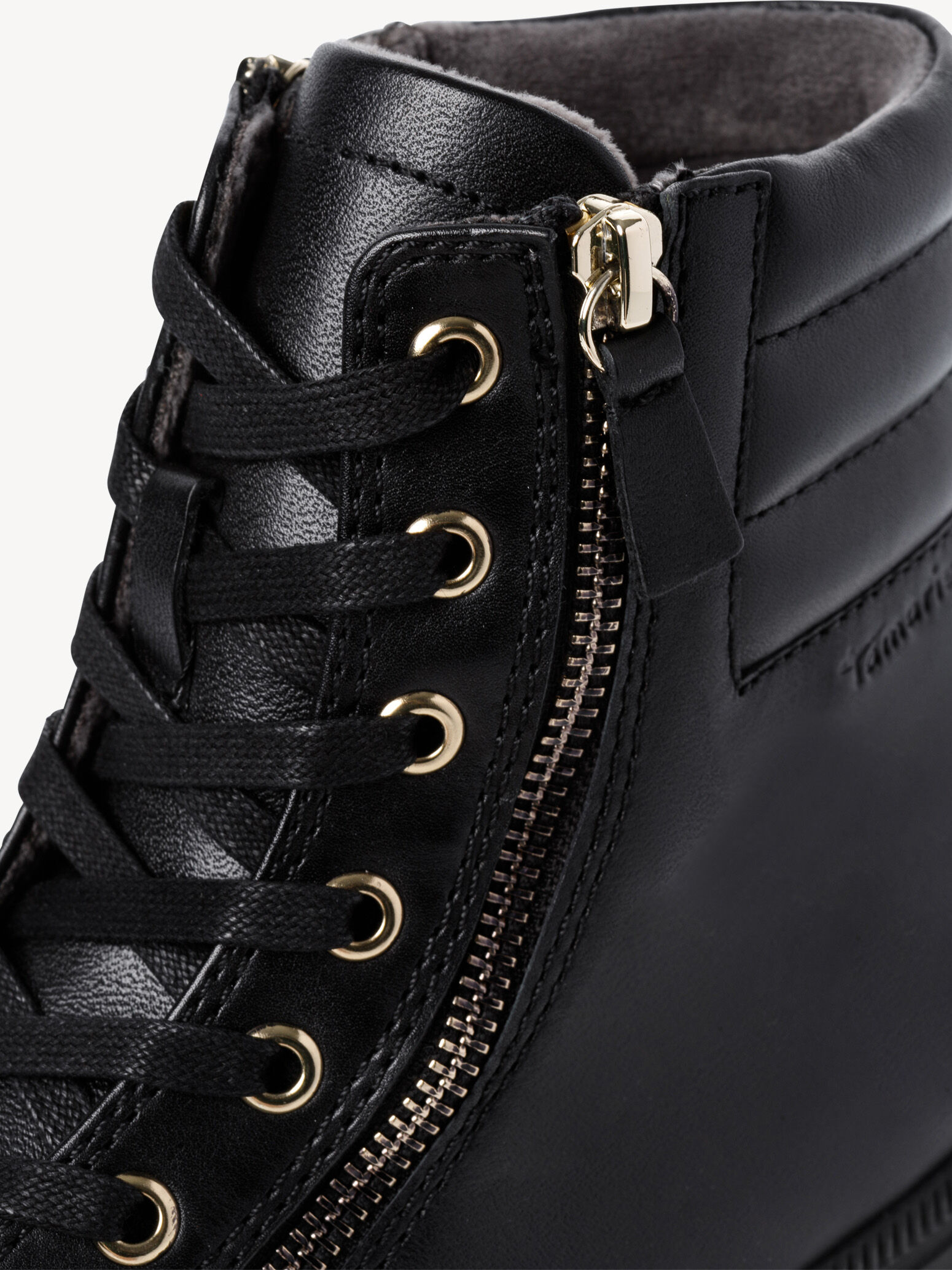 Bottine en cuir - noir