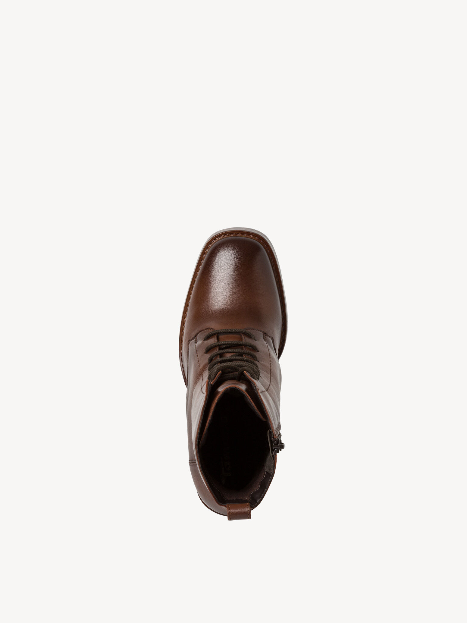 Bottine en cuir - marron