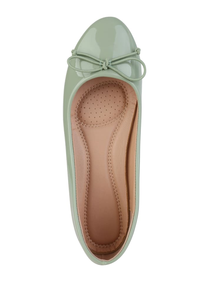 VAN HILL Klassische Ballerinas Adelaide in Hellgrün Lack günstig kaufen
