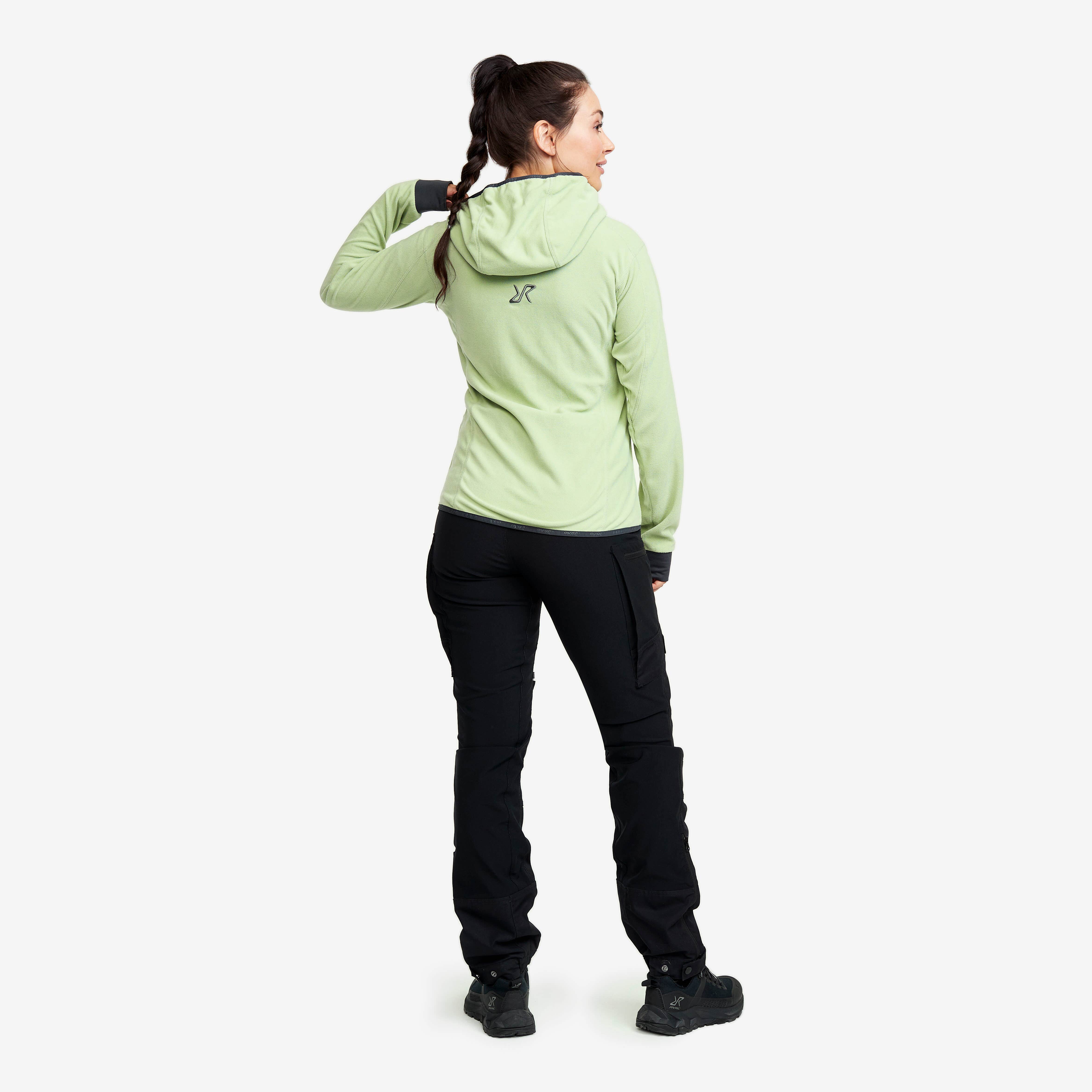 Trekker Hoodie Femme Smoke Green
