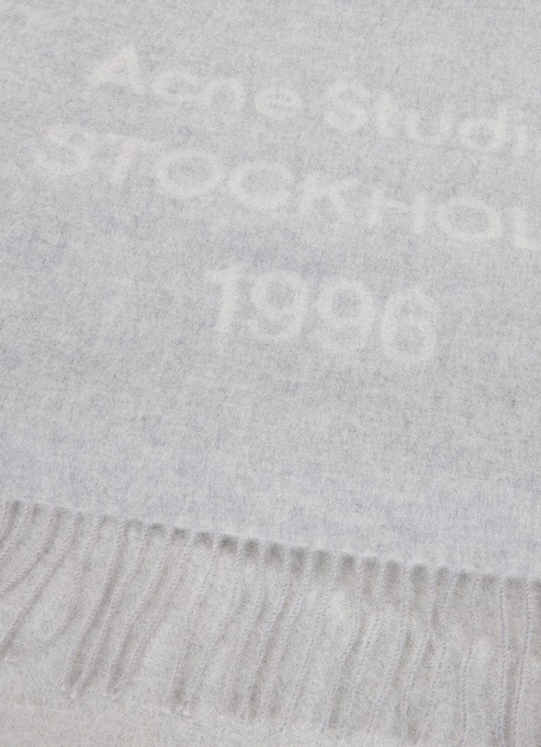 Szalik wełniany z frędzlami Acne Studios, 180 x 45 cm