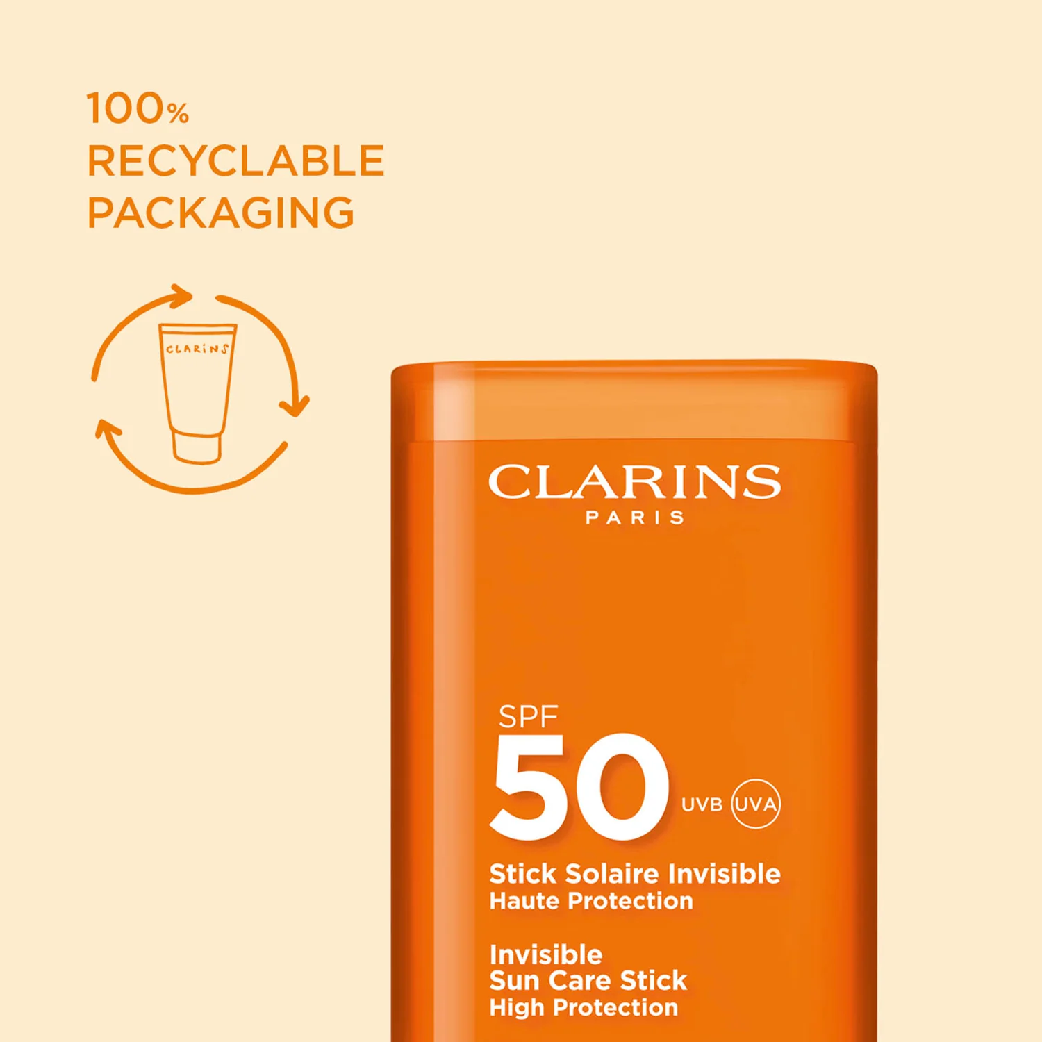 Nevidljivi stik za sunčanje SPF50 - Stik za sunčanje visoke zaštite, krema za sunčanje za lice visoke zaštite.