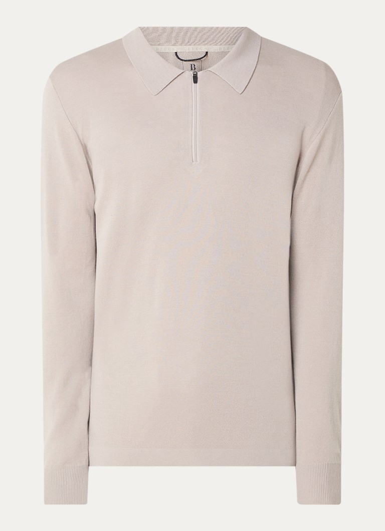 Boggi Milano Polo majica regularnog kroja od vune