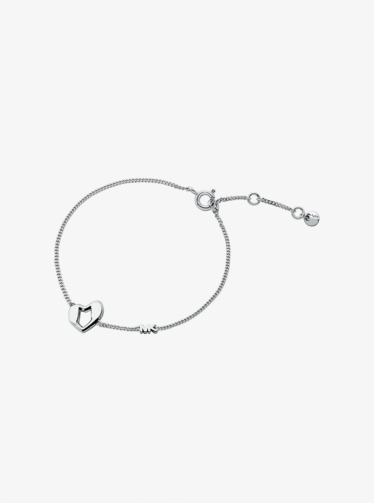 Bracciale a cuore in argento sterling placcato metalli preziosi - ARGENTO