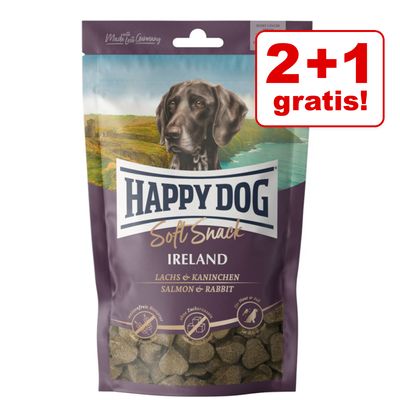 2 + 1 gratis! 3 x 100 g Happy Dog Soft Snacks