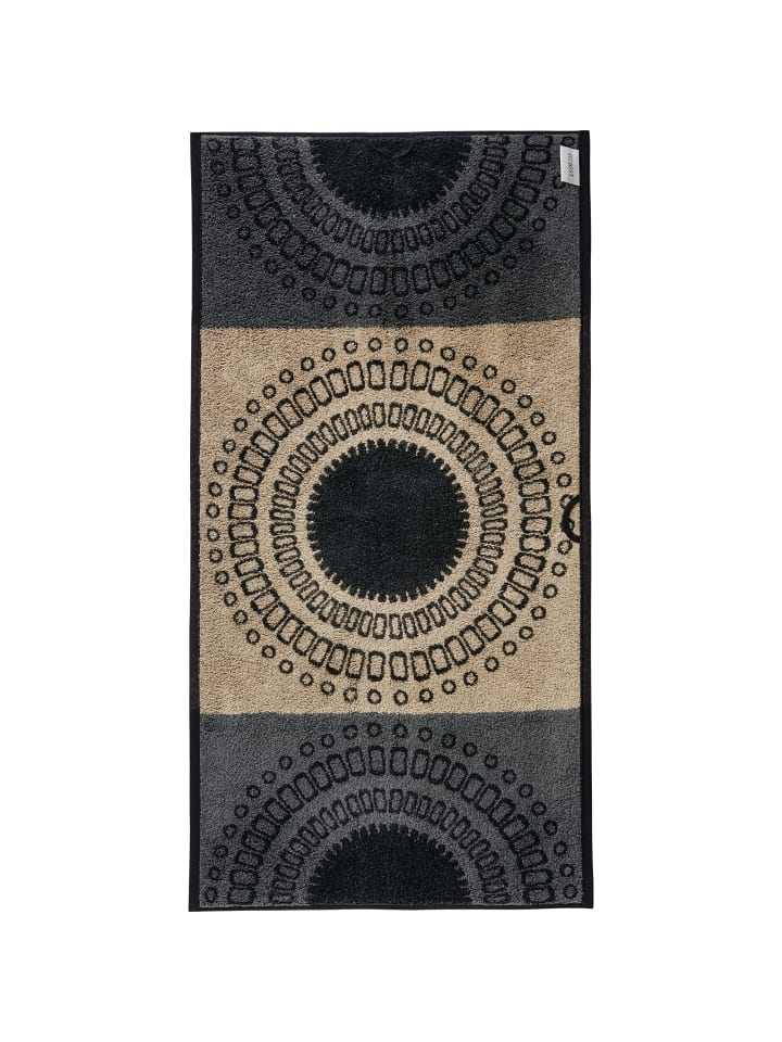 REDBEST Frottier, Jacquard Handtuch Kreise in taupe günstig kaufen 50 x 100 cm