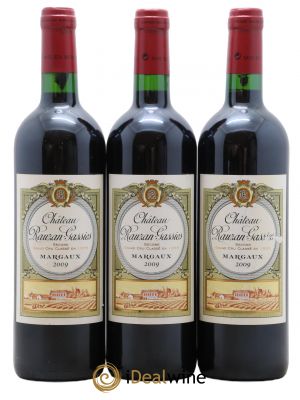 Château Rauzan-Gassies 2ème Grand Cru Classé  2009 - Lot de 3 Bouteilles