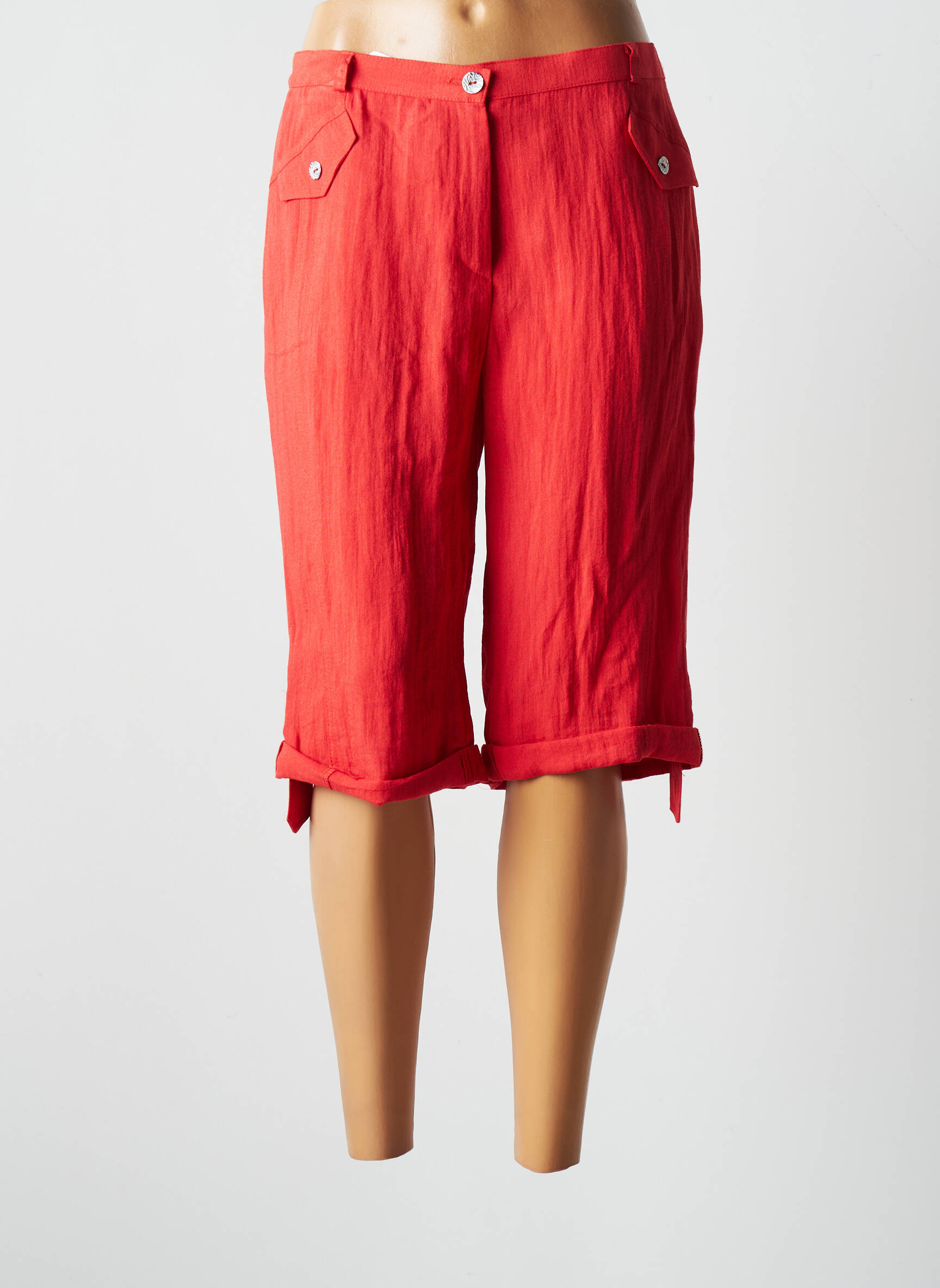 Jumfil Bermudas Femme couleur rouge