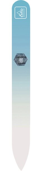 Erbe Solingen Glasfeile Soft-Touch Pastell Blau 14 cm Nagelfeile