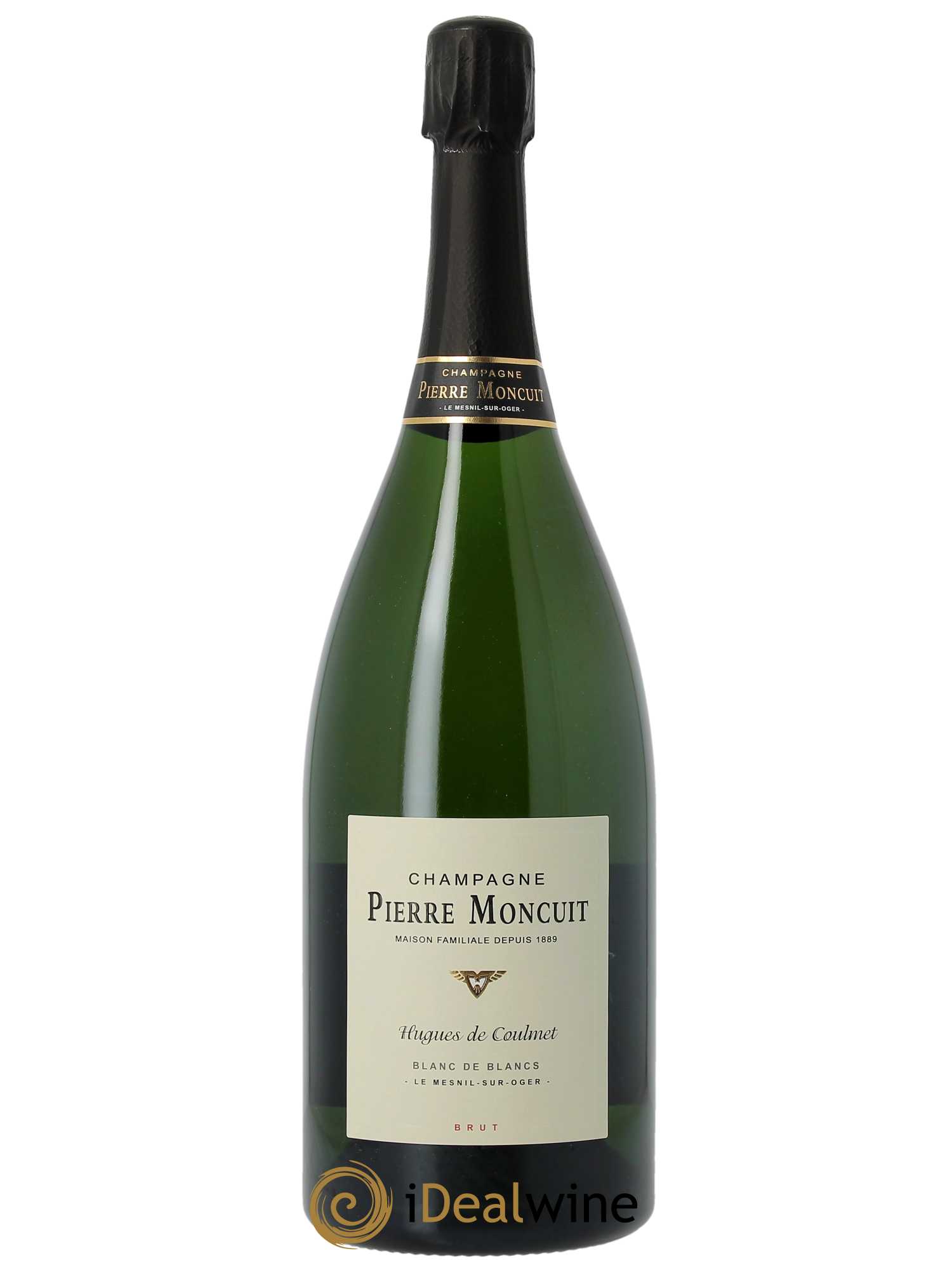 Brut Blanc de Blancs Hugues de Coulmet Pierre Moncuit   - Lot de 1 Magnum